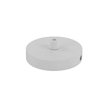 Rosone Metallo Bianco 1 Foro D10Cm