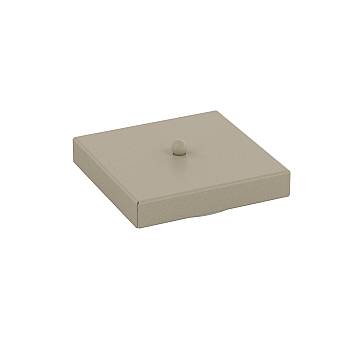 Rosone Quadrato Multiforo Metallo Sabbia 7 Uscite 14X14Cm