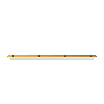 Rosone Rettangolare Metallo Ottone Satinato 4 Fori 80X4Cm Rosone Rettangolare Metallo Ottone Satinato 4 Fori 80X4Cm