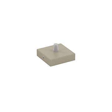 Rosone Quadrato Metallo Sabbia 1 Foro 8X8Cm