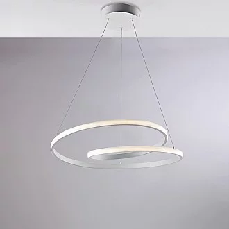 Plafoniera Moderna Malena Con Led Integrato Metallo E Alluminio Bianco