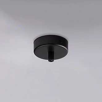 Rosone 1 Luce In Ferro Laccato Nero Diametro 8 Cm