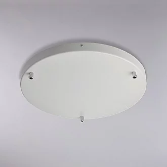 Rosone Multicavo 3 Luci In Ferro Laccato Bianco Diametro 40 Cm