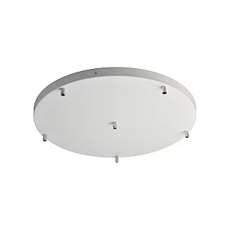 Rosone Multicavo 6 Luci In Ferro Laccato Bianco Diametro 50 Cm