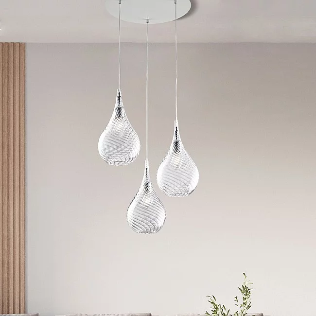 Lampadario Sospensione Grigio Argento Cameretta Bambini - La Luce del Futuro