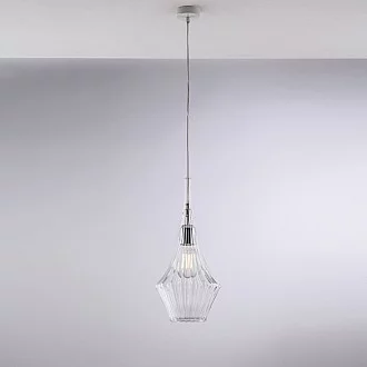 Lampadario Moderno Zeus Trasparente 1 Luce E27