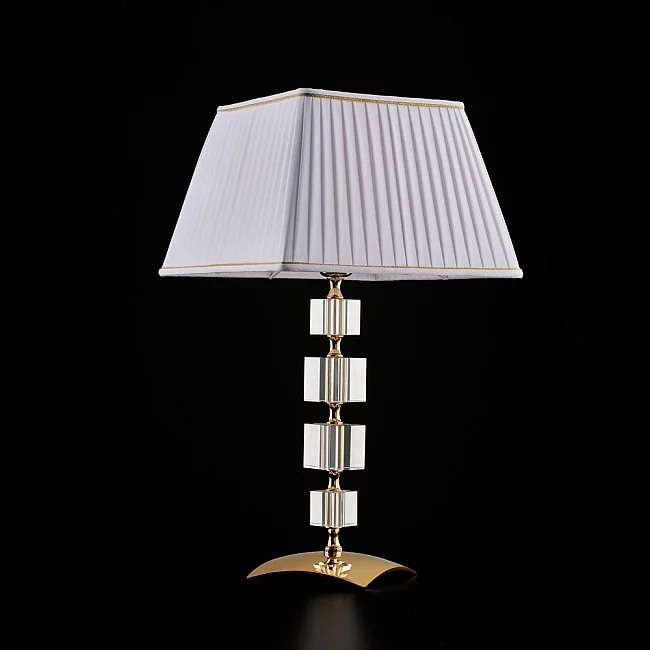Bonetti Illumina-Lampada da tavolo Contemporanea Franz Cristallo Oro 1 luce E27-BL275-LM-OR-8050713218867