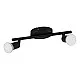 Spot Moderno Buzz Led In Acciaio Nero 2 Luci Gu10 2,8W Ip20