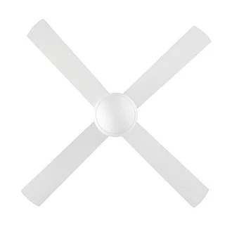 Ventilatore Varadero Acciaio E Vetro Laccato Bianco 2 Luci E27 No Interruttore