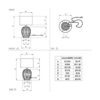 Lampada Da Scrivania Industrial Nimlet 1 Luce Acciaio Nero Diffusore Nero