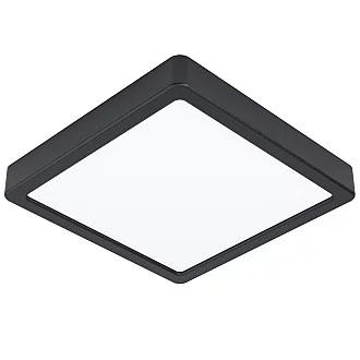 Plafoniera Moderna Fueva Z In Acciaio Nero Led Integrato 16,5W 2700 6500K Ip44