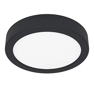 Plafoniera Moderna Fueva 5 In Acciaio Nero Led Integrato 11W 3000K Ip20