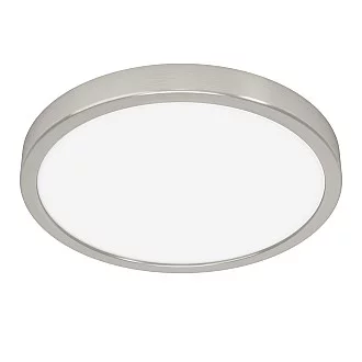 Plafoniera Moderna Fueva 5 In Acciaio Nichel Satinato Led Integrato 20,5W