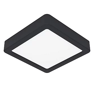 Plafoniera Moderna Fueva 5 In Acciaio Nero Luce Led 11W 3000K Ip20