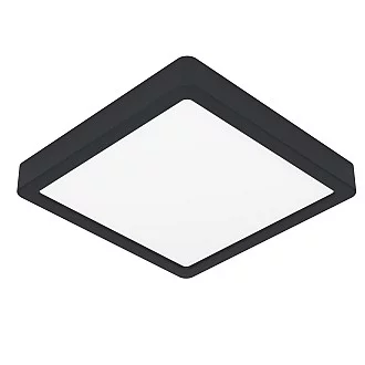 Plafoniera Moderna Fueva 5 In Acciaio Nero Led Integrato 17W 3000K Ip20