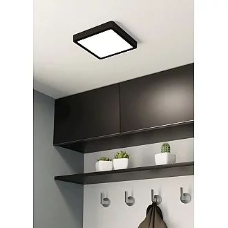 Plafoniera Moderna Fueva 5 In Acciaio Nero Led Integrato 17W 3000K Ip20