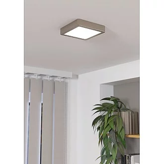 Plafoniera Moderna Fueva 5 Acciaio Nichel Satinato Led Integrato 11W