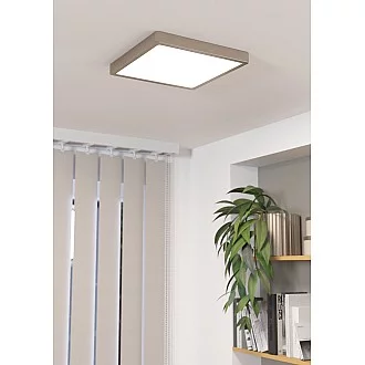 Plafoniera Moderna Fueva 5 Acciaio Nichel Satinato Led Integrato 20,5W