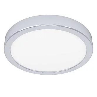 Plafoniera Moderna Fueva 5 Acciaio Cromo Led Integrato 17W 3000K Ip44