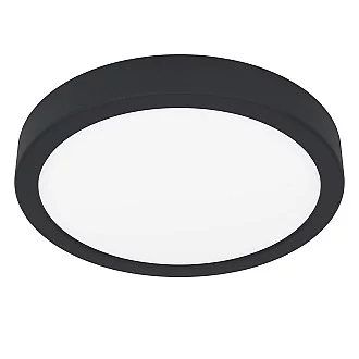 Plafoniera Moderna Fueva 5 Acciaio Nero Led Integrato 17W 3000K Ip44