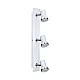 Spot Moderno Tamara 1 In Acciaio Bianco 3 Luci Gu10 3W Ip44