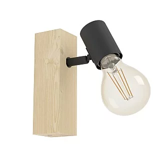 Spot Minimal Townshend 3 Legno Marrone 1 Luce E27 10W