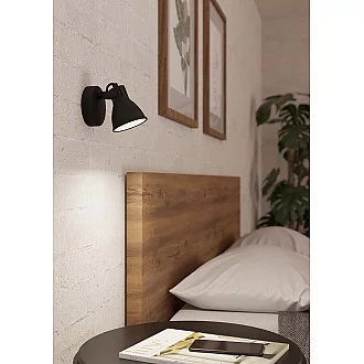 Spot Moderno Seras 2 In Acciaio Nero 1 Luce Gu10 3W Ip20