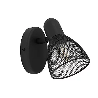 Spot Moderno Carovigno In Acciaio Nero 1 Luce E14 28W Ip20