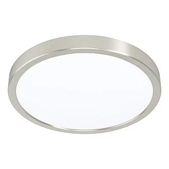 Plafoniera Moderna Fueva 5 Acciaio Nichel Satinato Led Integrato 20,5W Ip20