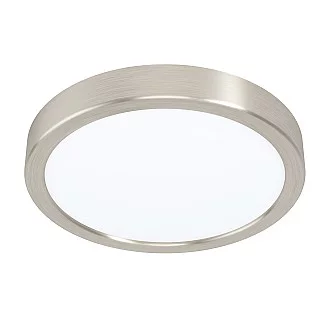 Plafoniera Moderna Fueva 5 Acciaio Nichel Satinato Led Integrato 17W 4000K