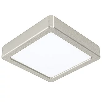 Plafoniera Moderna Fueva 5 In Acciaio Nichel Satinato Led Integrato 11W Ip20