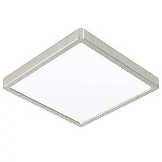 Plafoniera Moderna Fueva 5 In Acciaio Nichel Satinato Led Integrato 20,5W Ip20