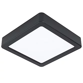 Plafoniera Moderna Fueva 5 Acciaio Nero Led Integrato 11W 3000K Ip20