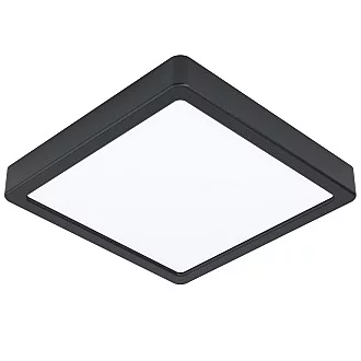 Plafoniera Moderna Fueva 5 In Acciaio Nero Led 17W 3000K Ip20