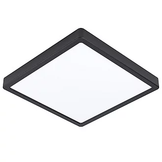 Plafoniera Moderna Fueva 5 In Acciaio Nero Led 20,5W 3000K Ip20