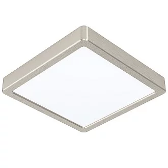 Plafoniera Moderna Fueva 5 In Acciaio Nichel Satinato Led Integrato 17W Ip20