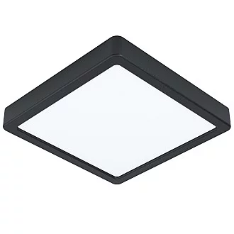 Plafoniera Moderna Fueva 5 In Acciaio Nero Led Integrato 17W 4000K Ip20