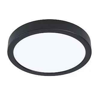 Plafoniera Moderna Fueva 5 In Acciaio Nero Luce Led 17W 3000K Ip20