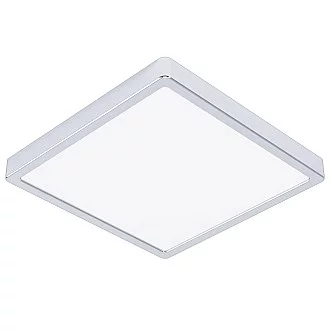 Plafoniera Moderna Fueva 5 In Acciaio Cromo Led Integrato 20,5W 3000K Ip44