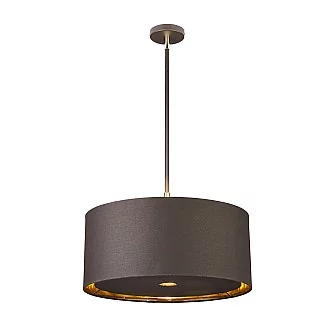 Sospensione Contemporanea Balance Acciaio Marrone Ottone Lucido 1 Luce E27