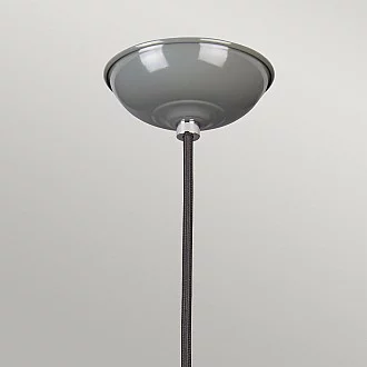 Sospensione Contemporanea Franklin Acciaio Grigio 1 Luce E27