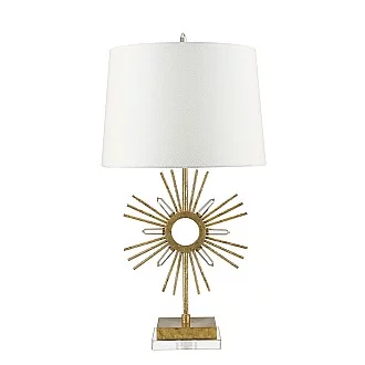 Lampada Da Scrivania Contemporanea Sun King Acciaio Oro Anticato 1 Luce E27