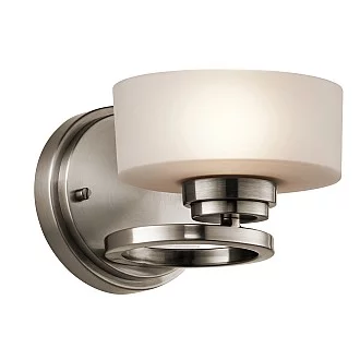 Applique Contemporanea Aleeka Alluminio Peltro Classico Vetro 1 Luce G9 3 Led