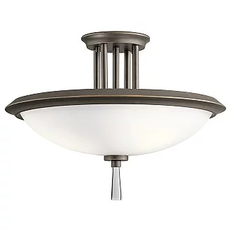 Lampadario Contemporaneo Dreyfus Acciaio Bronzo Antico Vetro 3 Luci E27