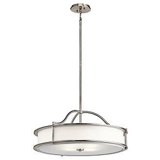 Lampadario Contemporaneo Emory Acciaio Peltro Classico 4 Luci E27