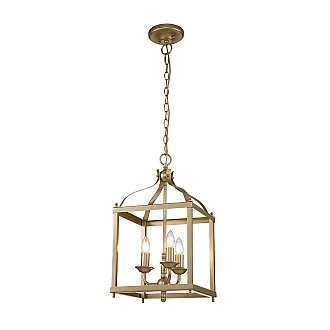 Lampadario Contemporaneo Larkin Acciaio Ottone Naturale Verniciato 3 Luci E14