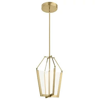 Lampadario Industrial Nordico Calters Alluminio Oro Champagne Led 49W 3000K