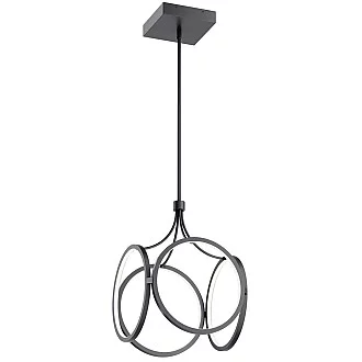 Lampadario Industrial Nordico Ciri Alluminio Nero Opaco Led 45W 3000K