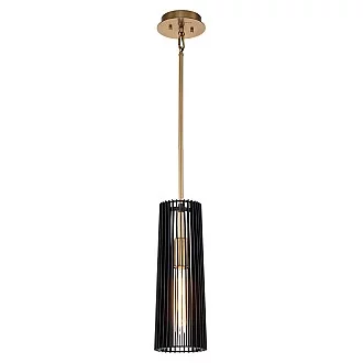 Sospensione Contemporanea Linara Acciaio Nero Ottone Naturale Ottone 1 Luce E27