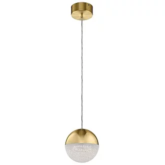 Lampadario Contemporaneo Moonlit Alluminio Oro Champagne Led 20.9W